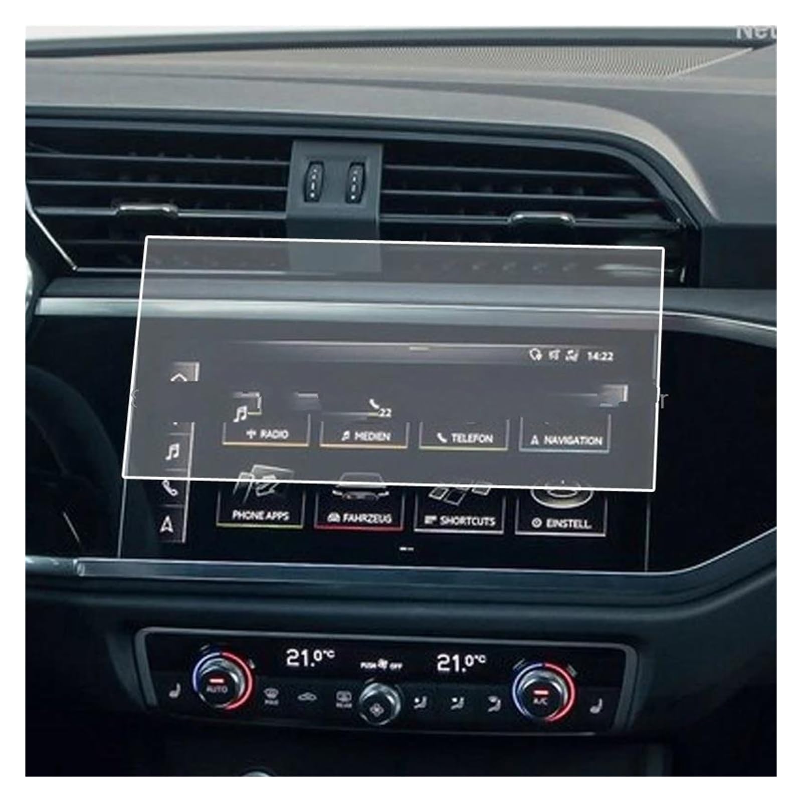 GPS Transparent Displayschutzfolie Für Q3 Sportback 2021 2022 10,1 Zoll Auto GPS Navigation Panel LCD Bildschirm Anti-Scratch Gehärtetes Glas Screen Protector Auto Navigation Schutzfolie GPS Transparent Displayschutzfolie Für Q3 Sportback 2021 2022 10,1 Zoll Auto GPS Navigation Panel LCD Bildschirm Anti-Scratch Gehärtetes Glas Screen Protector Auto Navigation Schutzfolie von Dogkapm