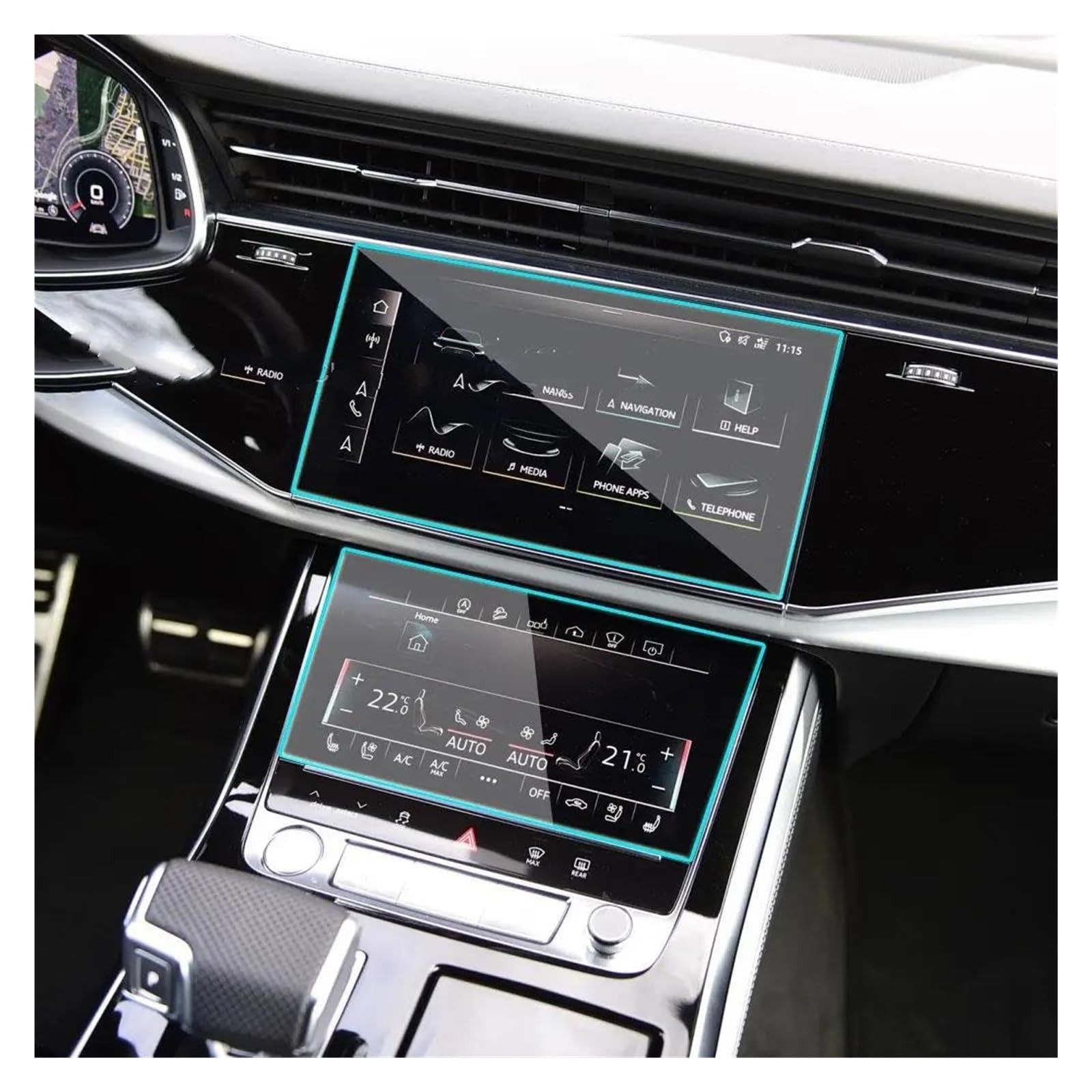 GPS Transparent Displayschutzfolie Für Q7 Für Q8 E-TRO 2019 2020 2021 2022 2023 Auto Radio GPS Navigation Innen Zubehör Screen Protector Gehärtetem Glas Auto Navigation Schutzfolie(for GPS and air) GPS Transparent Displayschutzfolie Für Q7 Für Q8 E-TRO 2019 2020 2021 2022 2023 Auto Radio GPS Navigation Innen Zubehör Screen Protector Gehärtetem Glas Auto Navigation Schutzfolie(for GPS and air) von Dogkapm