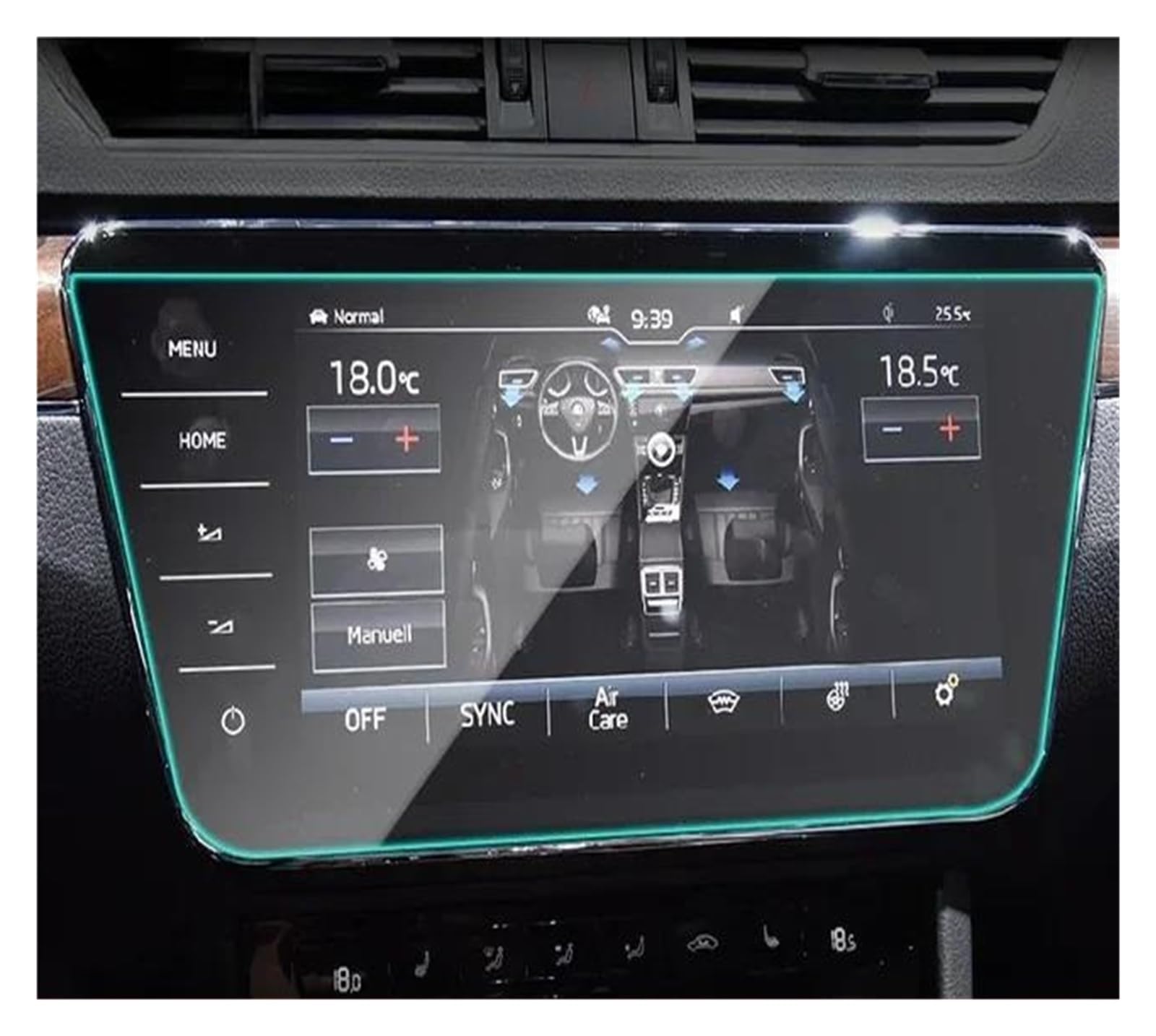 GPS Transparent Displayschutzfolie Für Skoda Für Superb 2018-2023 Auto GPS Navigation Schutz Film LCD Bildschirm TPU Film Screen Protector Anti-scratch Innen 8 Zoll Auto Navigation Schutzfolie(9.2 Inc von Dogkapm