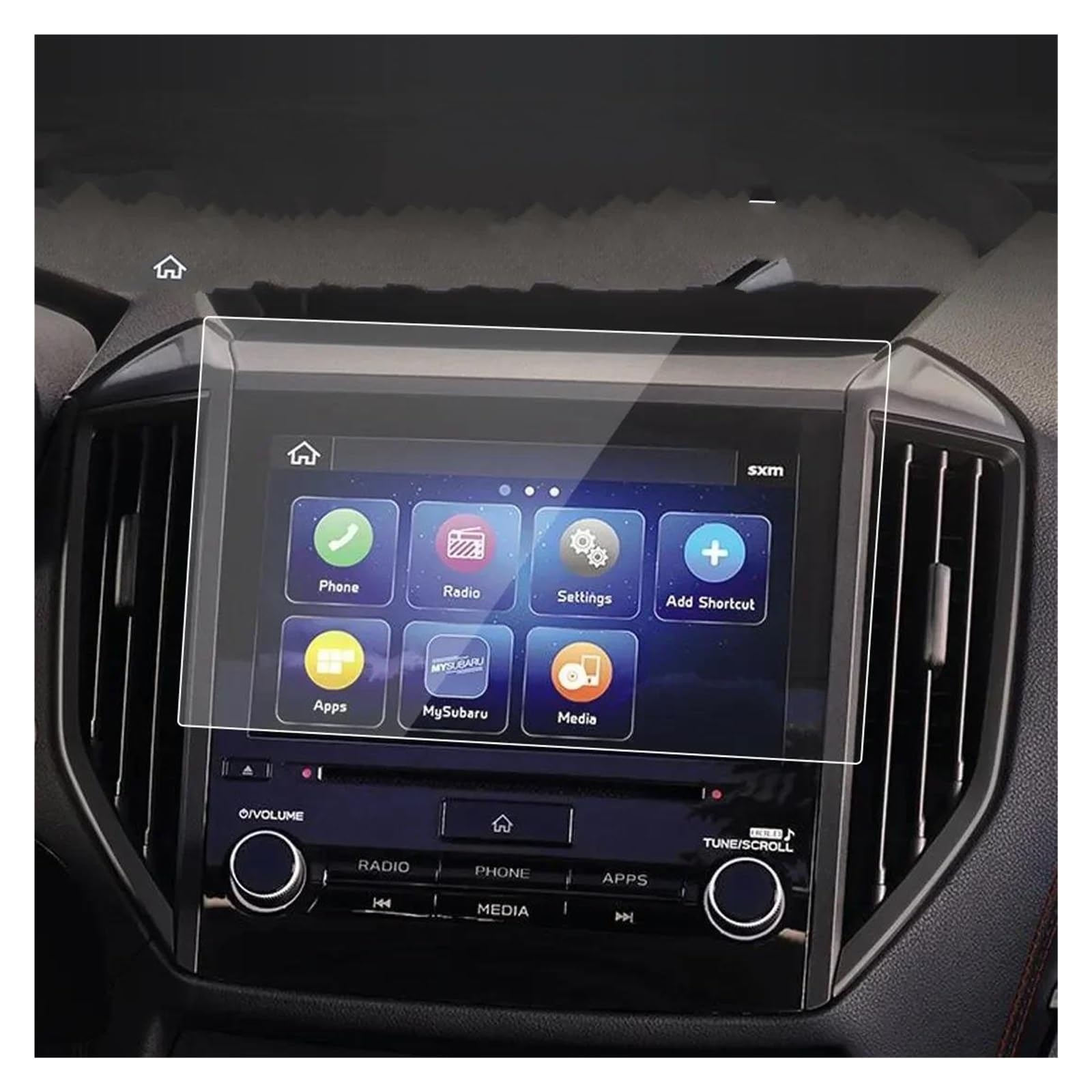 GPS Transparent Displayschutzfolie Für Subaru Für Crosstrek 2021-2024 11,6 Zoll Displayschutzfolie Navigator Schutz Gehärtetes Glas Schutzfolie Auto Aufkleber Zubehör Auto Navigation Schutzfolie(21-23 von Dogkapm