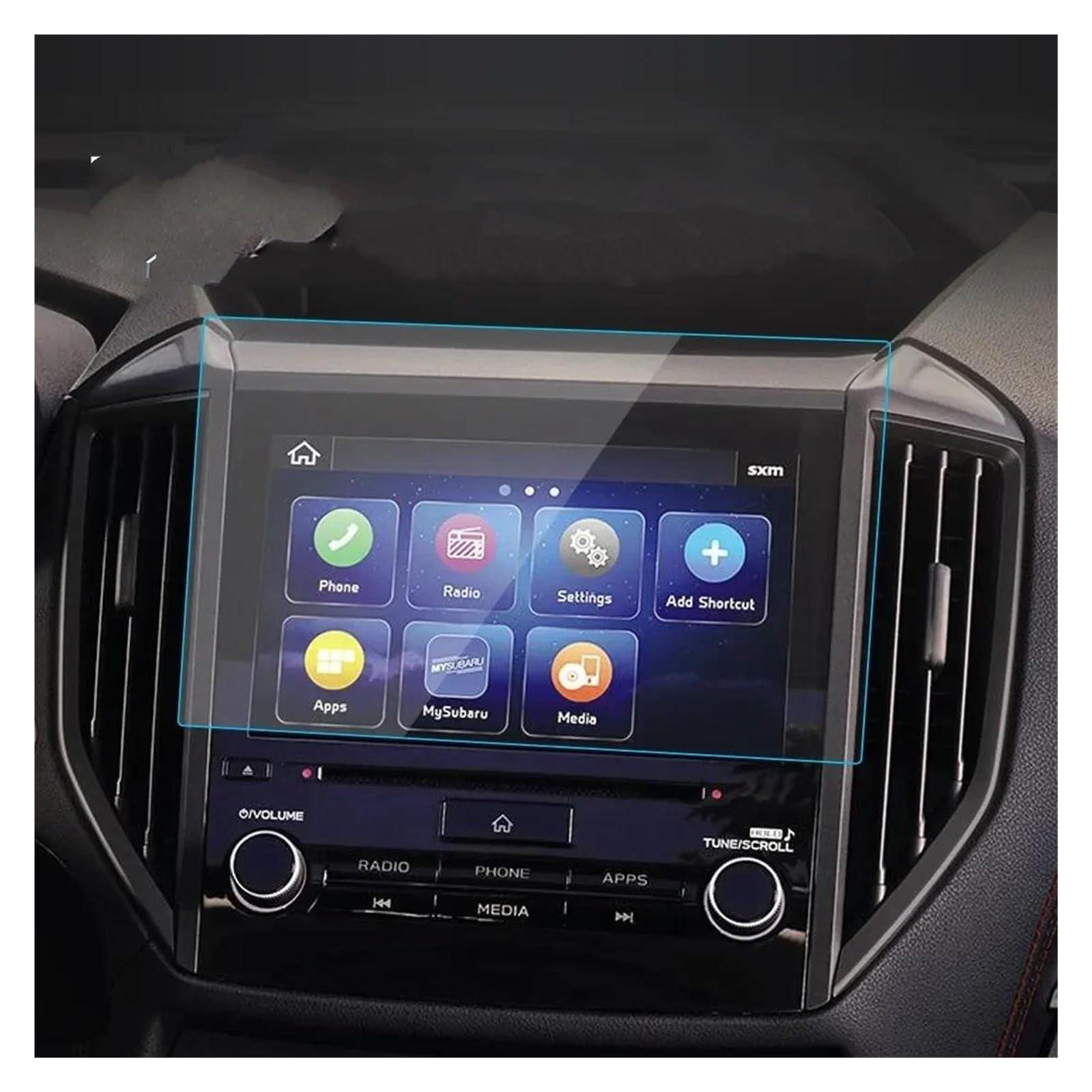 GPS Transparent Displayschutzfolie Für Subaru Für Crosstrek 2021-2024 11,6 Zoll Displayschutzfolie Navigator Schutz Gehärtetes Glas Schutzfolie Auto Aufkleber Zubehör Auto Navigation Schutzfolie(21-23 von Dogkapm