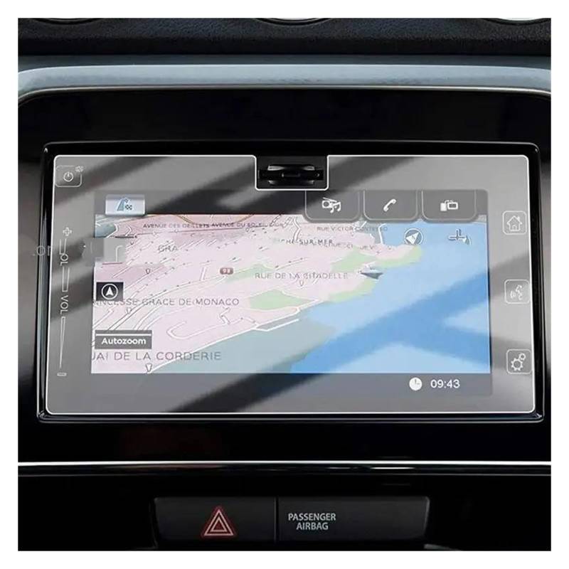 GPS Transparent Displayschutzfolie Für Suzuki Für Vitara MK4 LY 2015-2023 Auto Navigation GPS Film Touch Innen Zubehör Gehärtetem Glas Screen Protector Auto Navigation Schutzfolie von Dogkapm