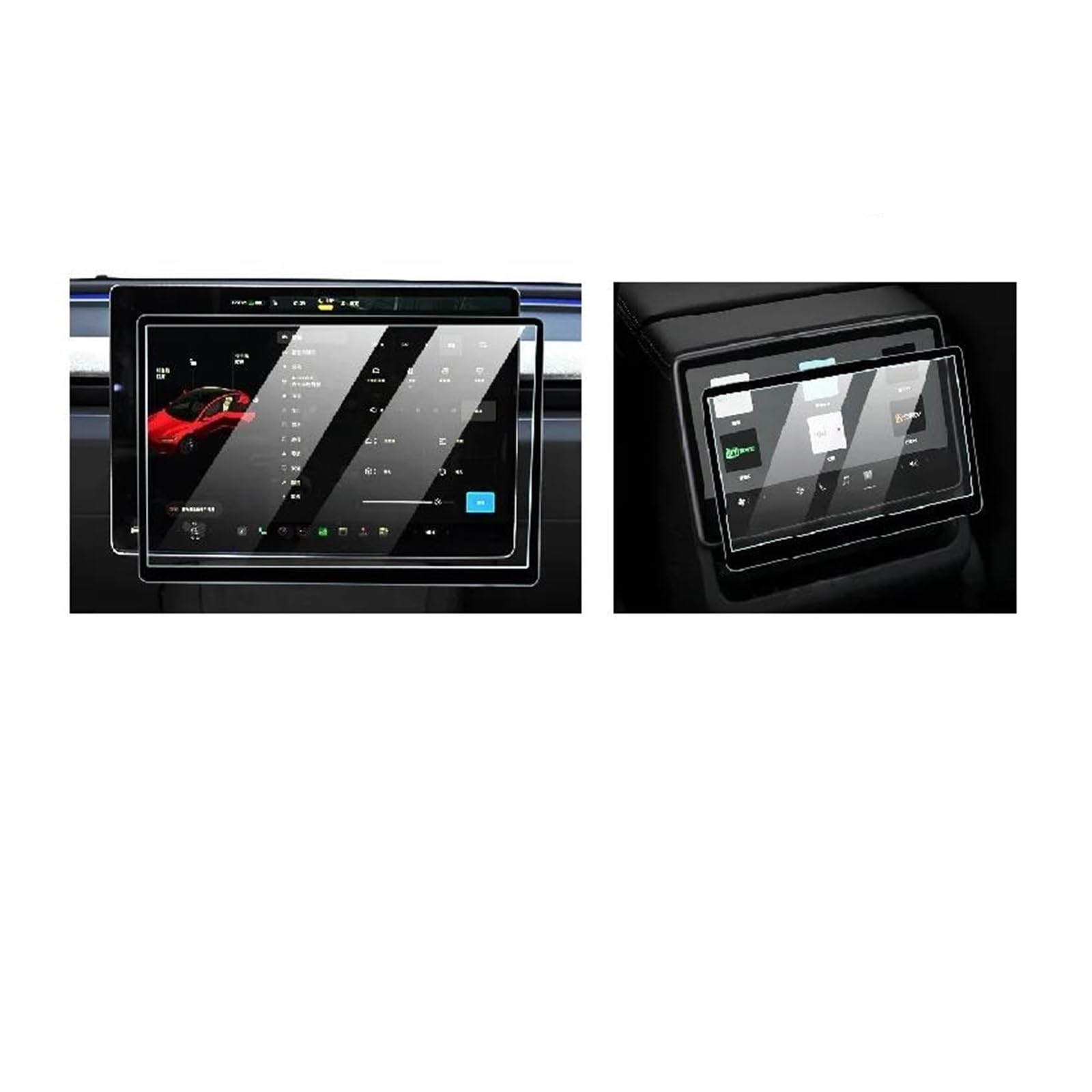 GPS Transparent Displayschutzfolie Für Tesla Für Modell 3+ 2024 Highland Navigation Und Hinten Display Mittelkonsole HD Film Schutz Gehärtetes Glas Displayschutzfolie Auto Navigation Schutzfolie(Front GPS Transparent Displayschutzfolie Für Tesla Für Modell 3+ 2024 Highland Navigation Und Hinten Display Mittelkonsole HD Film Schutz Gehärtetes Glas Displayschutzfolie Auto Navigation Schutzfolie(Front von Dogkapm
