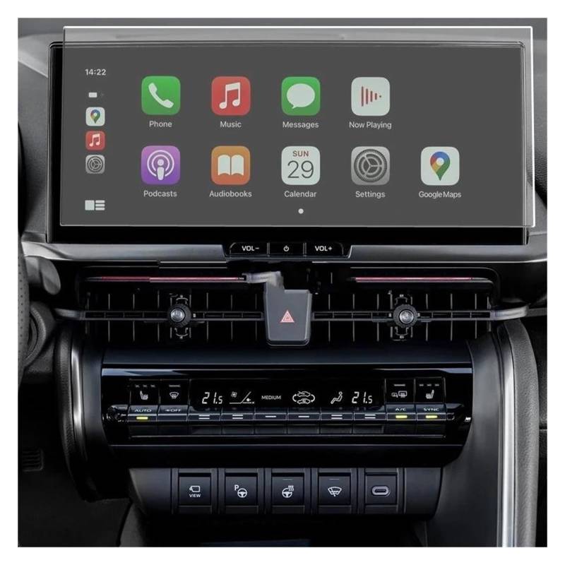 GPS Transparent Displayschutzfolie Für Toyota Für C-HR 2024 12,3 Zoll Auto Interior Center Konsole Transparente TPU Schutz Film Zubehör TPU Screen Protector Auto Navigation Schutzfolie von Dogkapm