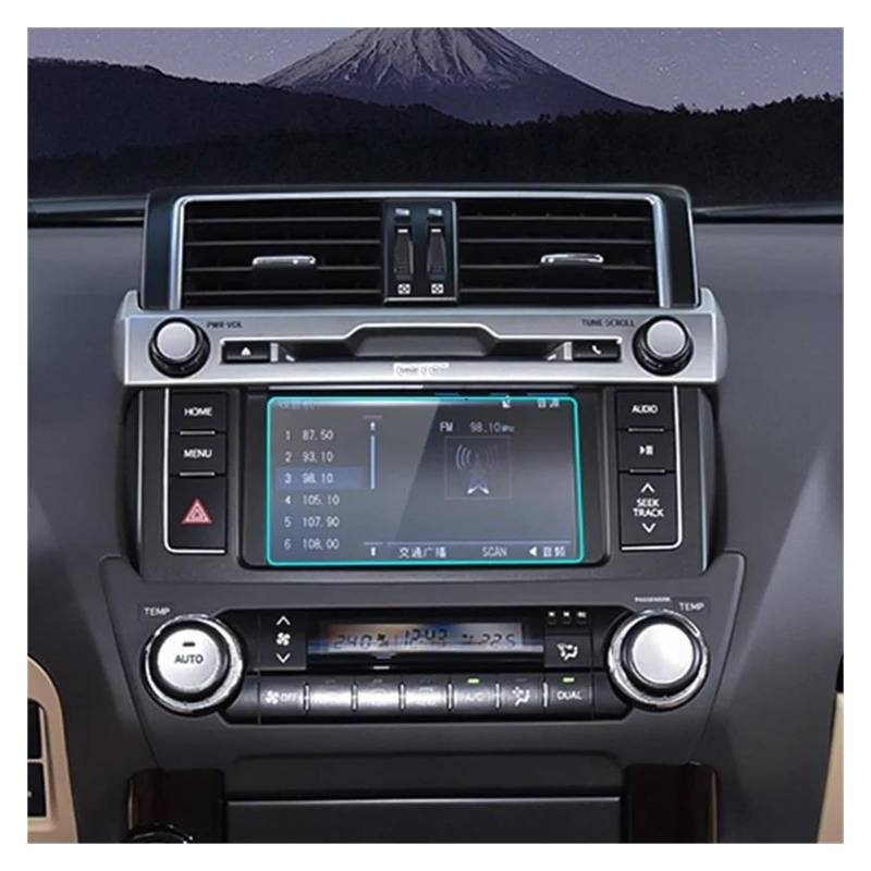 GPS Transparent Displayschutzfolie Für Toyota Für Land Für Cruiser Für Prado 150 2010-2020 Gehärtetes Glas Auto Navigation Screen Protector Film Aufkleber Zubehör Auto Navigation Schutzfolie(7inch 1 von Dogkapm