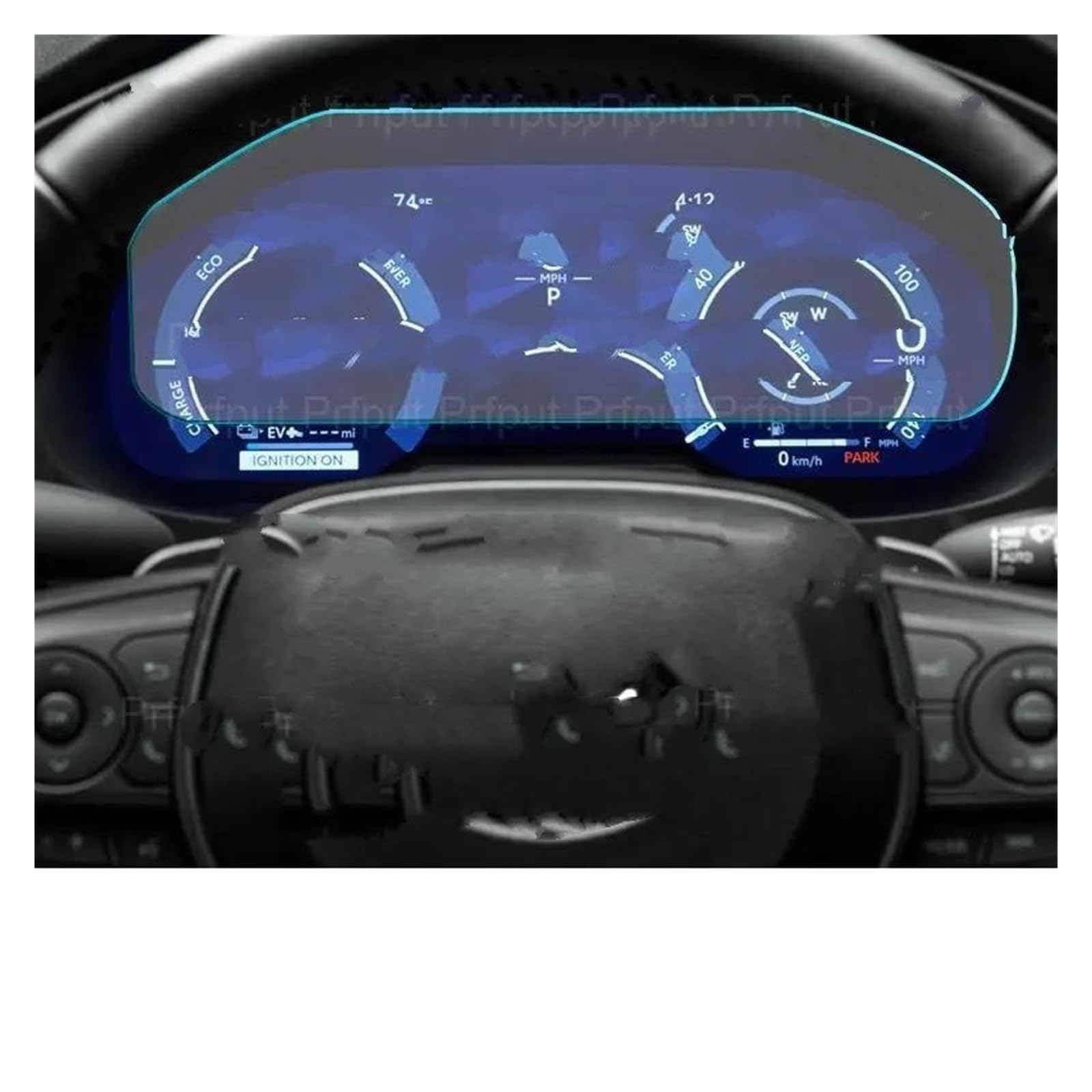 GPS Transparent Displayschutzfolie Für Toyota Für RAV4 50 Serie 2022-2023 Auto Instrument Dashboard Panel Display-schutzfolie Gehärtetes Glas Screen Protector Film Auto Navigation Schutzfolie von Dogkapm