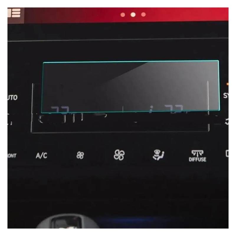 GPS Transparent Displayschutzfolie Für Tucson Für NX4 2021 Fahrzeug Hinten Klimaanlage Bildschirm Auto Innen Zubehör Screen Protector PET Film Auto Navigation Schutzfolie von Dogkapm