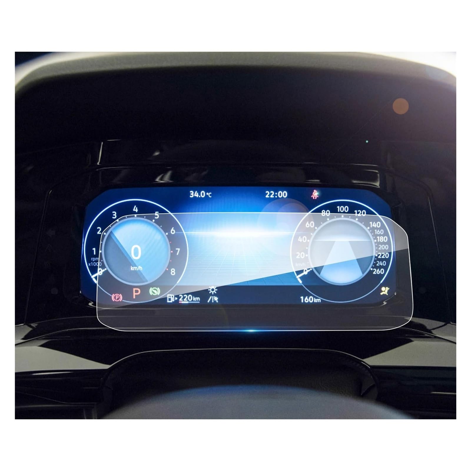 GPS Transparent Displayschutzfolie Für VW Für Golf 8 MK8 2020 2021 2022 2023 10 Zoll Auto Navigation Display Screen Protector Auto Innen Zubehör Auto Navigation Schutzfolie(10.25-Inch) von Dogkapm