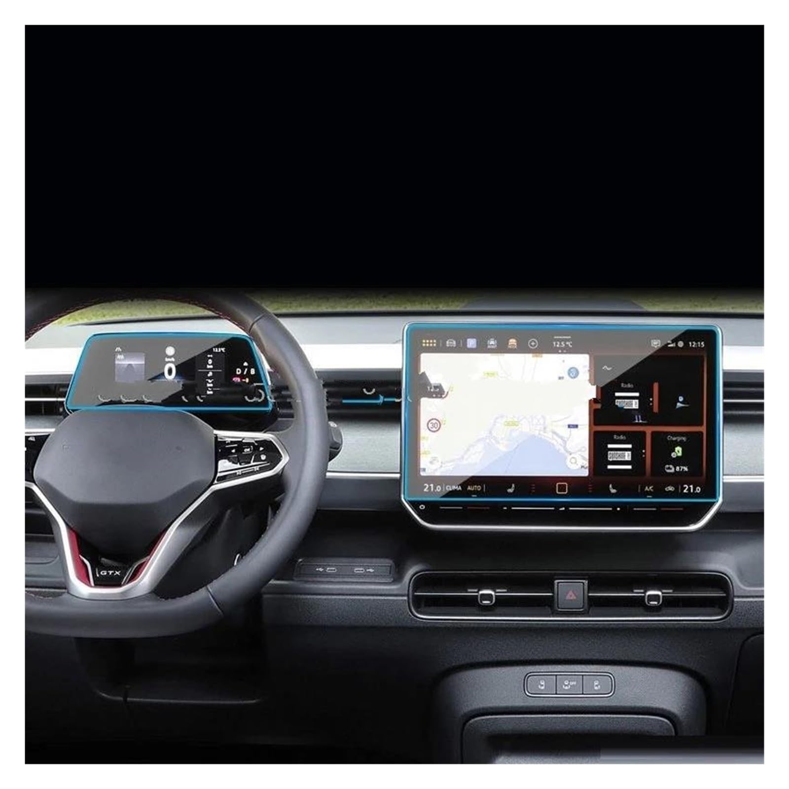 GPS Transparent Displayschutzfolie Für VW Für ID.Buzz 2024 2025 Auto 12,9 Zoll Auto GPS-Navigation Und 5,3 Zoll Dashboard Anti-scrtch Film Gehärtetes Glas Displayschutzfolie Auto Navigation Schutzfoli GPS Transparent Displayschutzfolie Für VW Für ID.Buzz 2024 2025 Auto 12,9 Zoll Auto GPS-Navigation Und 5,3 Zoll Dashboard Anti-scrtch Film Gehärtetes Glas Displayschutzfolie Auto Navigation Schutzfoli von Dogkapm