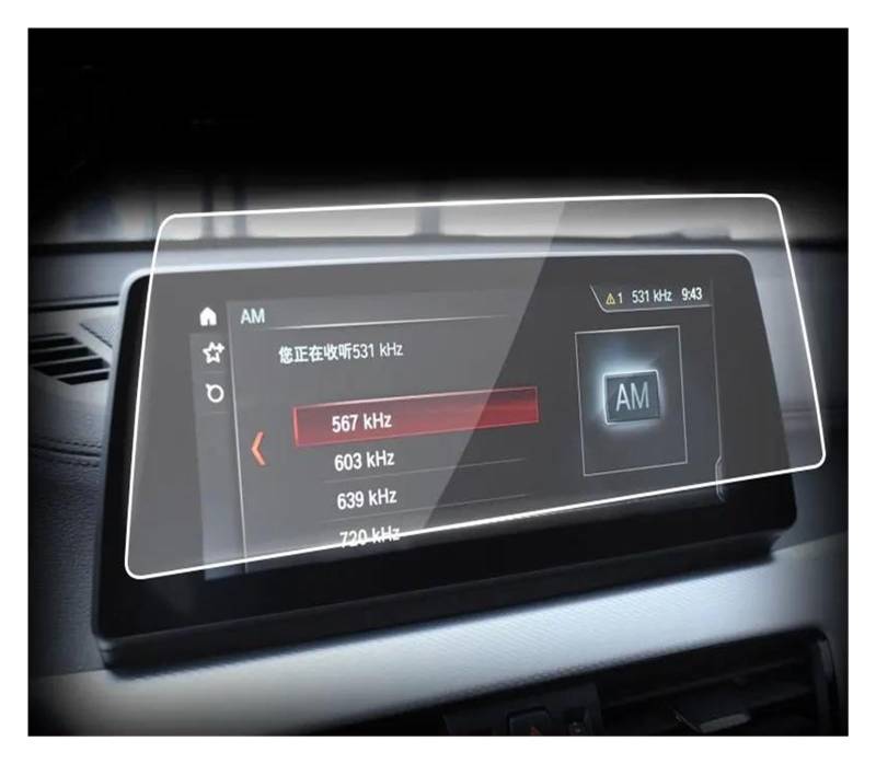 GPS Transparent Displayschutzfolie Für X2 F39 2018 2019 2020 Automotive Interior GPS Navigation Film LCD Bildschirm Gehärtetes Glas Schutz Film Anti-Scratch-Film Auto Navigation Schutzfolie(10.25Inch von Dogkapm