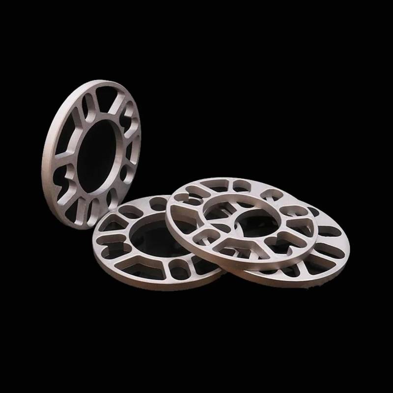 Spurverbreiterungen Für 4/5 Bolzenfelgen 4x100 4x108 4x114,3 5x100 5x108 5x110 5x115 5x120, 4 Stücke 3/5/8/10mm Alu-Spurverbreiterungen Distanzscheiben Platte Joint De Bride De Moyeu(4pcs 5mm) von Dogkapm