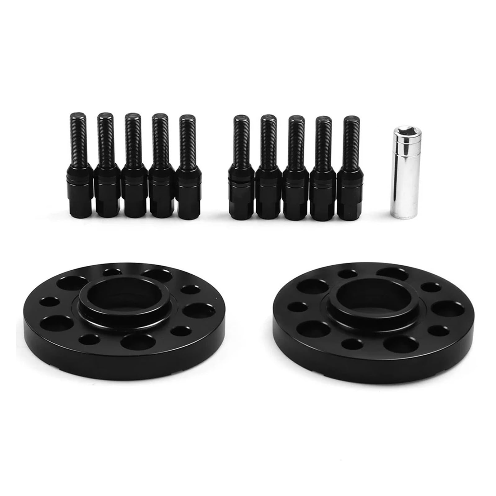 Spurverbreiterungen Für F Serie F10 F12 F13 F01 F02 F30 TT102032 20mm 72,56mm 5x120mm Hubcentric Spurverbreiterungen M14x 1,25 Kegel Schrauben Joint De Bride De Moyeu(Black Bolts) von Dogkapm