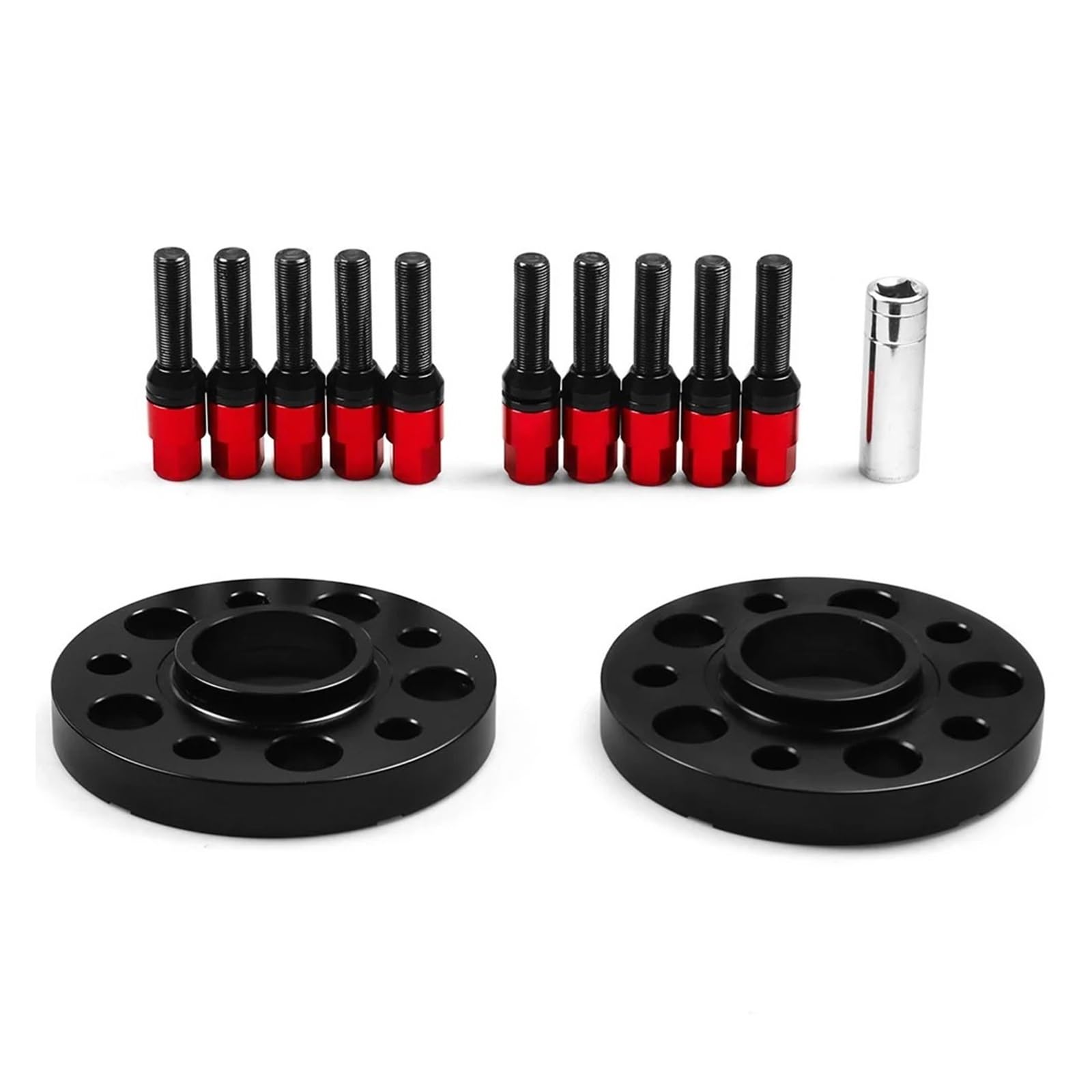 Spurverbreiterungen Für F Serie F10 F12 F13 F01 F02 F30 TT102032 20mm 72,56mm 5x120mm Hubcentric Spurverbreiterungen M14x 1,25 Kegel Schrauben Joint De Bride De Moyeu(Red Bolts) von Dogkapm