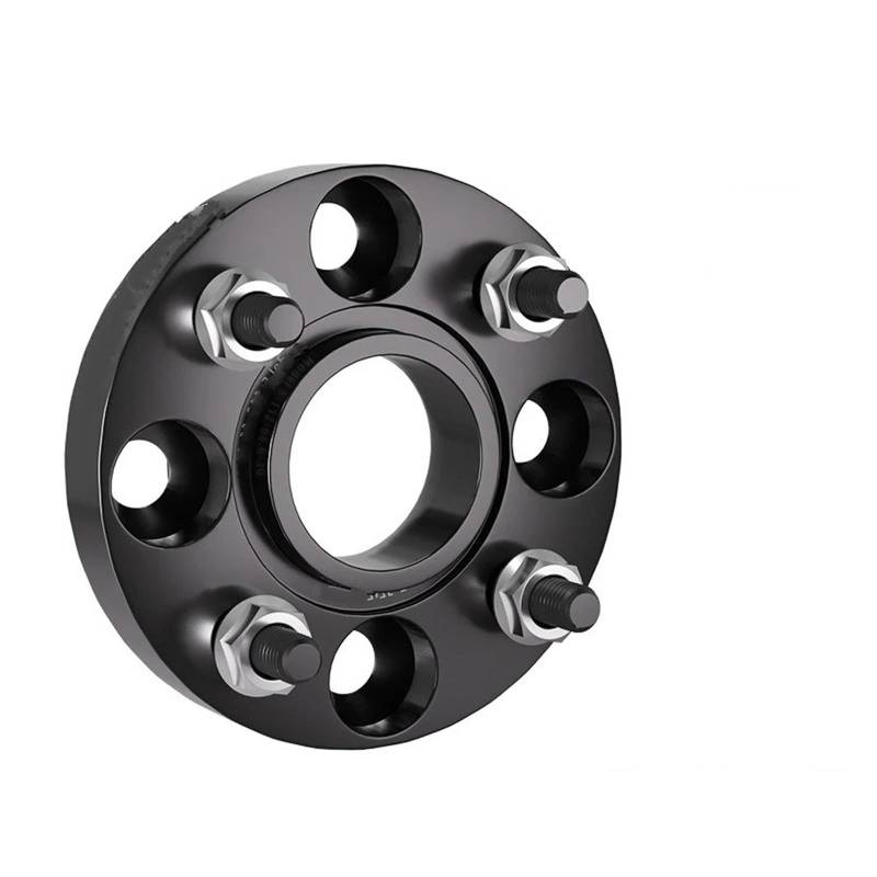 Spurverbreiterungen Für Fit 2008-2020 2/4 Stücke 4x100 CB 56,1mm M12x1,5 Hub Centric Schwarz Geschmiedet Rad Spacer Flansch Platte 15/20/25/30/35mm Joint De Bride De Moyeu(4pcs 25mm) von Dogkapm