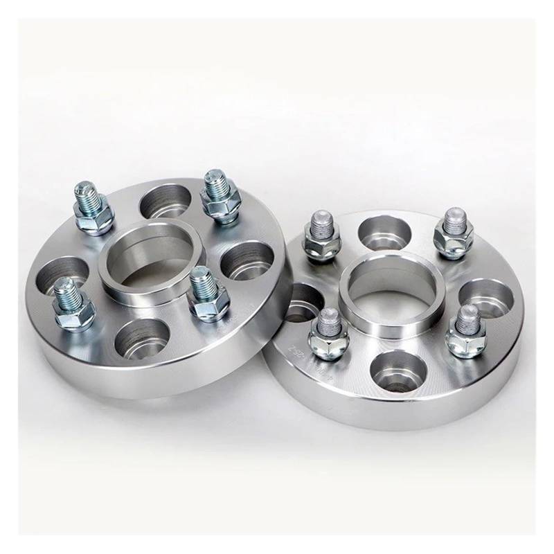Spurverbreiterungen Für Fit Für Jazz Für Grace Brio N-Box N-ONE N-WGN 2 Stück 15/20/25/30/35/50mm PCD 4x100 CB 56,1mm Spurverbreiterung Adapter Joint De Bride De Moyeu(2PCS 15mm Silver) von Dogkapm