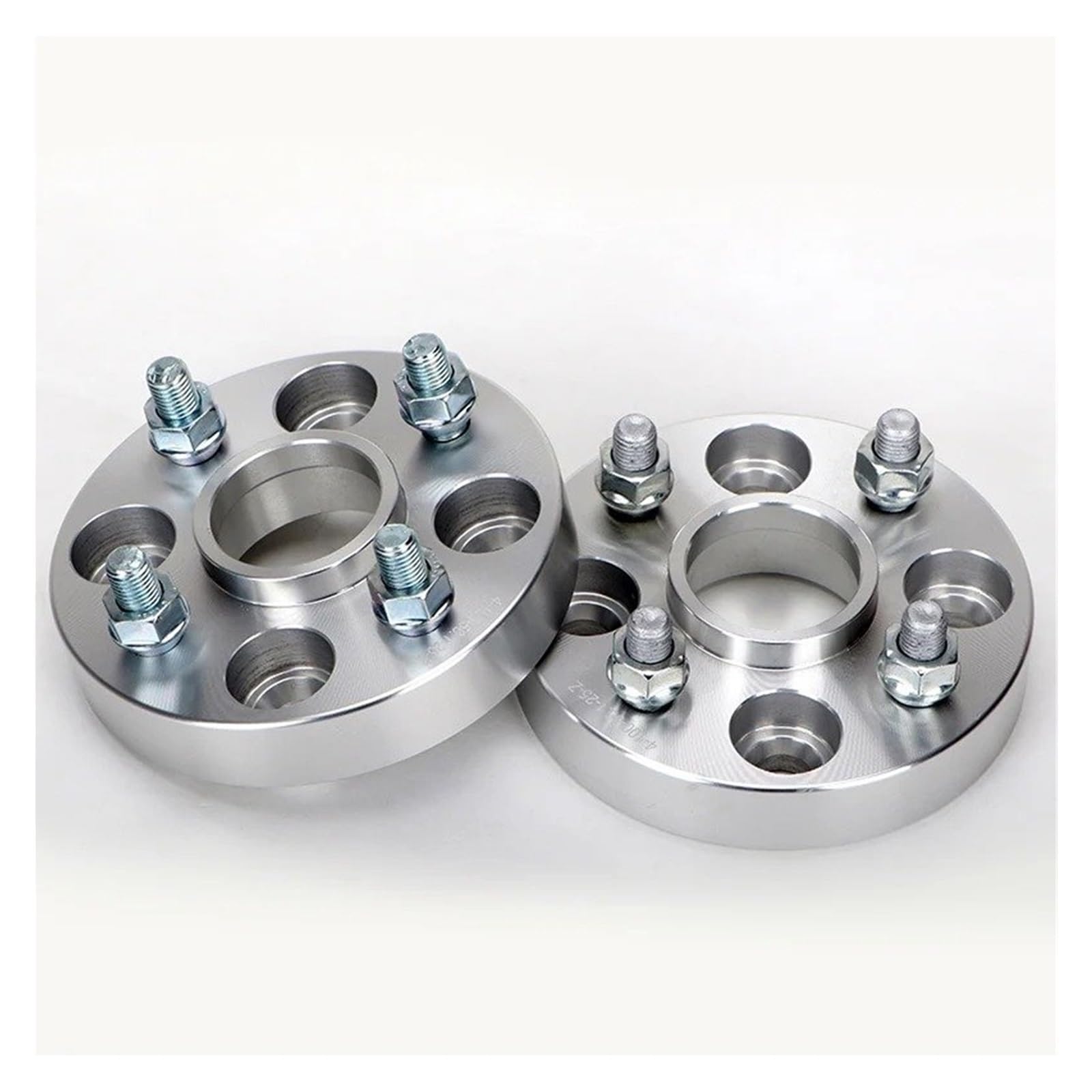 Spurverbreiterungen Für Fit Für Jazz Für Grace Brio N-Box N-ONE N-WGN 2 Stück 15/20/25/30/35/50mm PCD 4x100 CB 56,1mm Spurverbreiterung Adapter Joint De Bride De Moyeu(2PCS 25mm Silver) von Dogkapm