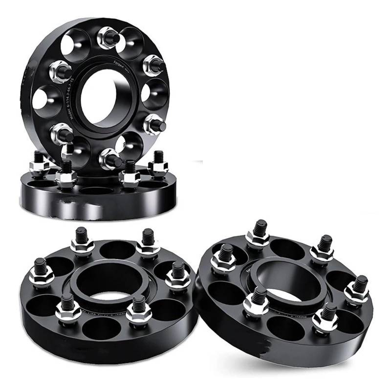 Spurverbreiterungen Für Mazda Für BT50 Für BT 50 2009-2019 6x139,7 93,1 M12 X 1,5 Hub Centric Schwarz Geschmiedet Rad Spacer Flansch Plate30/35/38mm 2/4 Stücke Joint De Bride De Moyeu(4Pcs Black 35mm) von Dogkapm