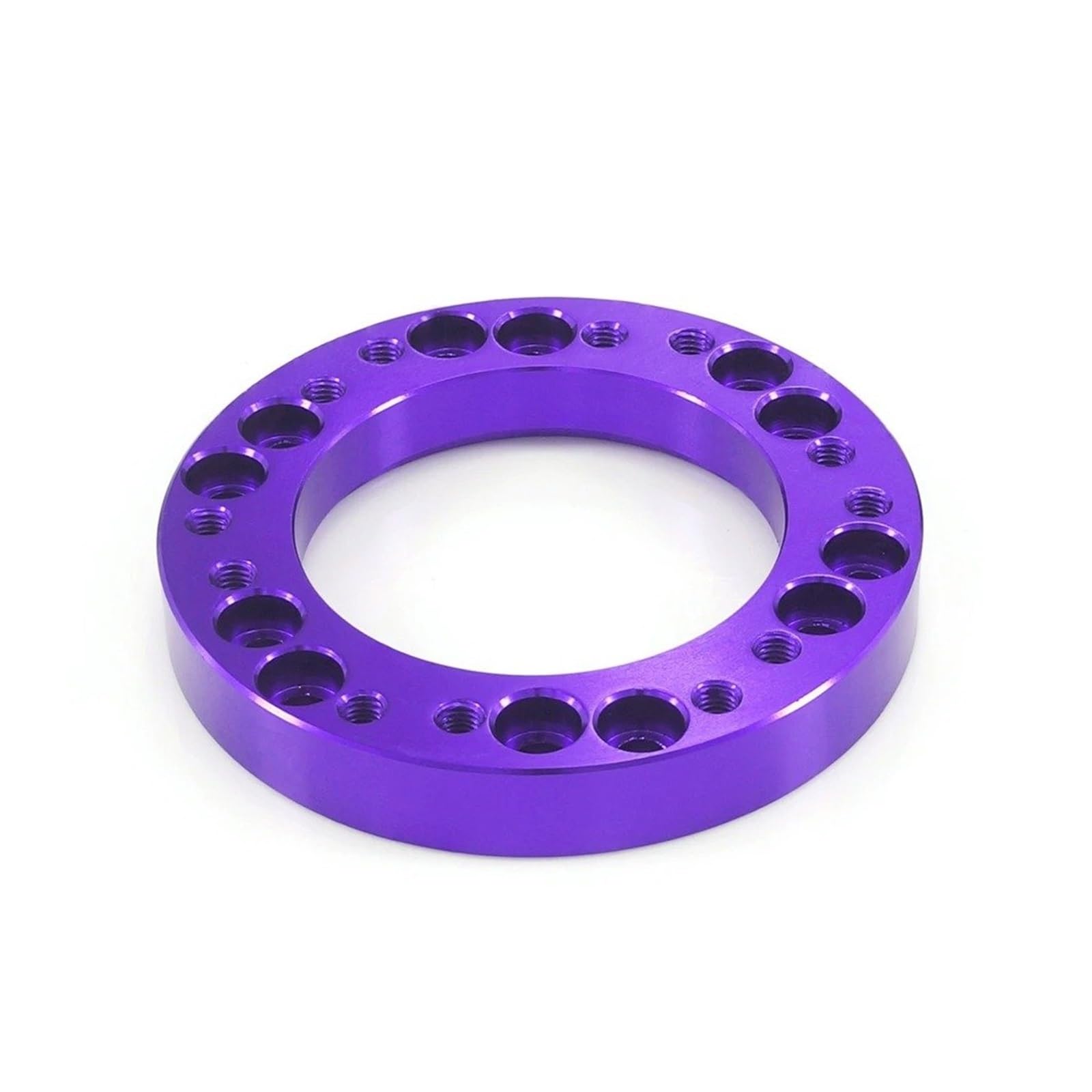 Spurverbreiterungen Universal-Autozubehör Lenkradlochadapter Lila 12mm CNC-Aluminium Auto Lenkradnaben-Boss-Kit Adapter Spacer Joint De Bride De Moyeu(Purple) von Dogkapm