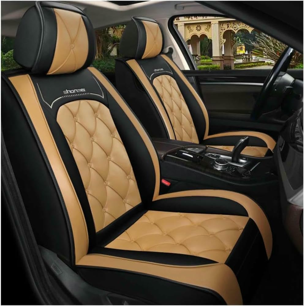 DohkHgg Autositzbezüge passend für Mini Tutti I Modelli Cooper Countryman Cooper Paceman, Autositzbezug, Leder, Beige DohkHgg Autositzbezüge passend für Mini Tutti I Modelli Cooper Countryman Cooper Paceman, Autositzbezug, Leder, Beige von DohkHgg