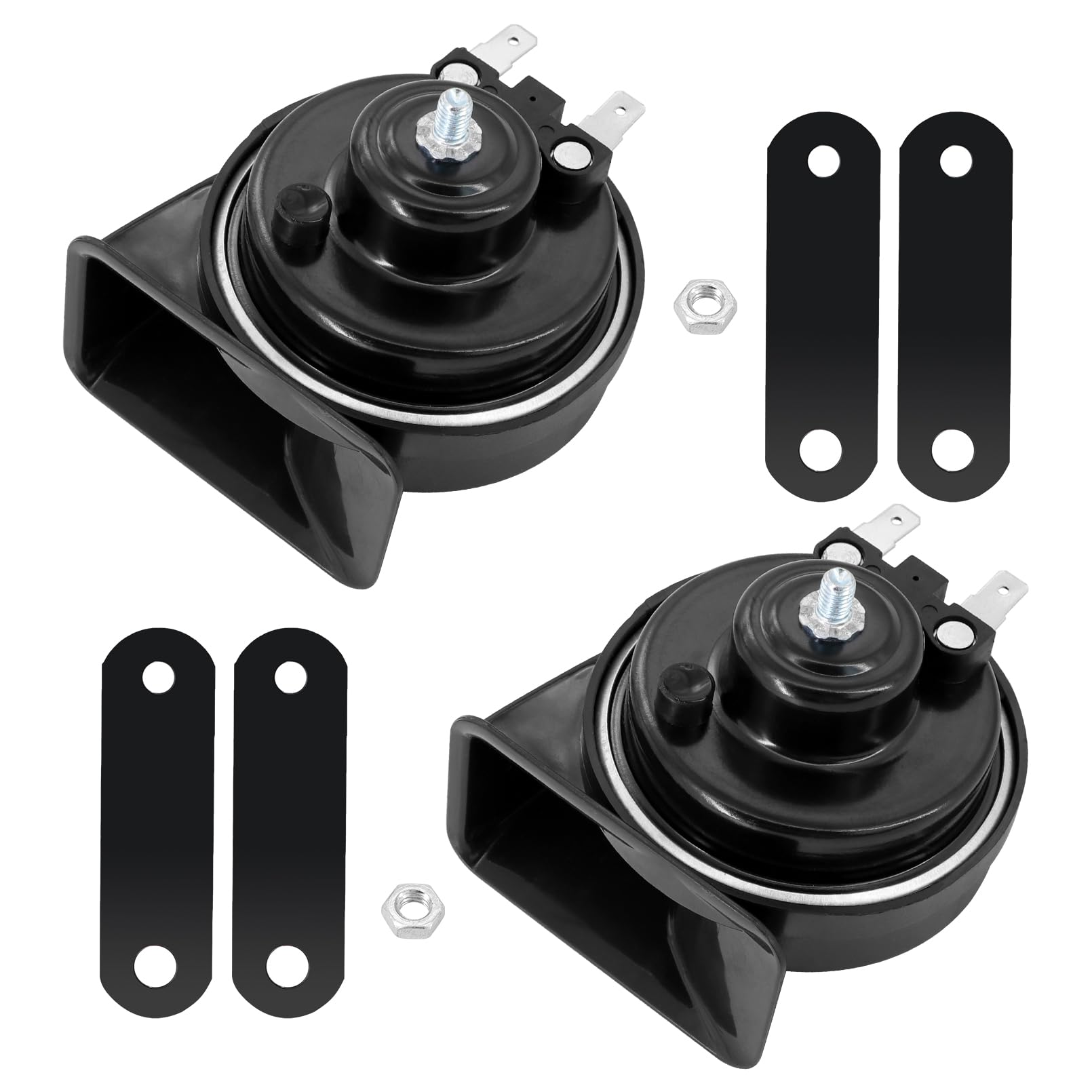 Dokili 2 pcs Hupe 12v Lauts Universal Horn Signalhorn Motorrad Autohupe für Autos und Motorräder 12V 500 Hz 118 db Dokili 2 pcs Hupe 12v Lauts Universal Horn Signalhorn Motorrad Autohupe für Autos und Motorräder 12V 500 Hz 118 db von Dokili