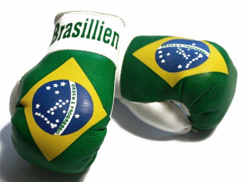 Doktor Hardstuff Mini Boxhandschuhe - Brasilien von Doktor Hardstuff