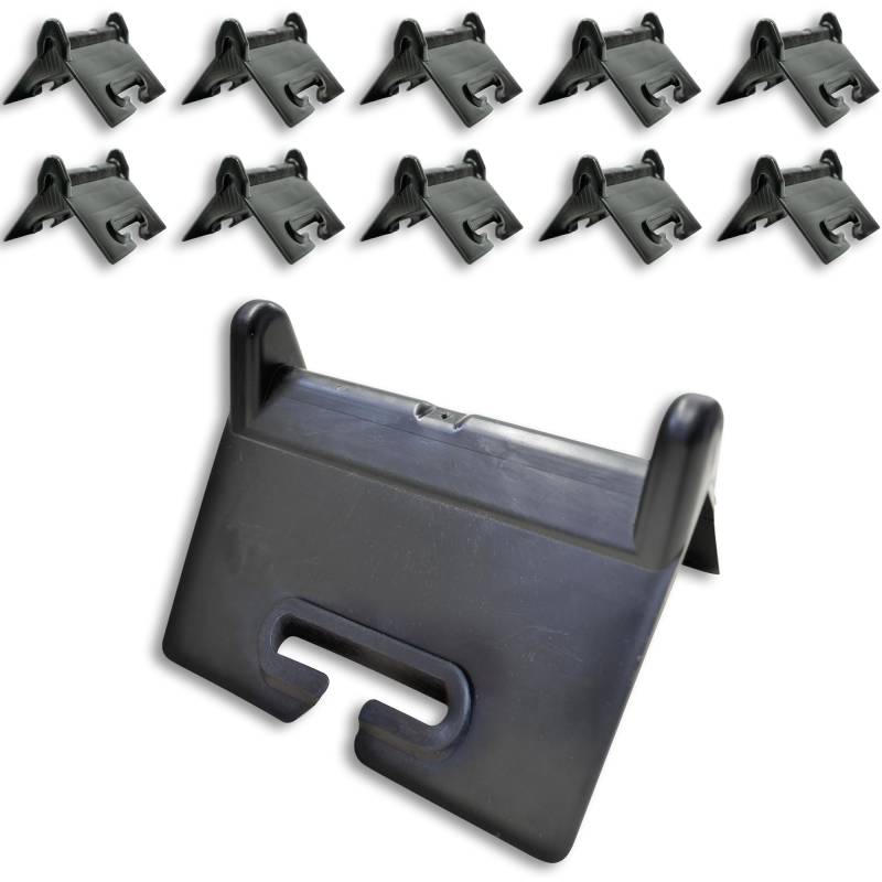 10 x Dolezych Kantenschutz für Spanngurte bis 50 mm, Abmessung 90 x 90 x 140 mm, mit Einfädelschlitz, schwarz von Dolezych