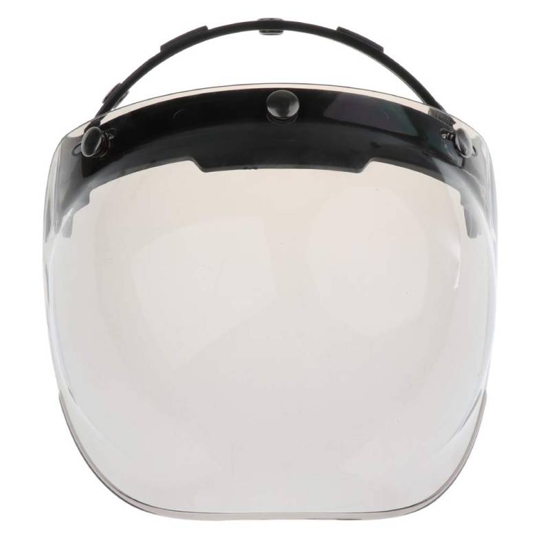 Dolity 1 Stück 3-Snap Bubble Windschild Visier Flip Up Ersatz Visier Schutzschild Blasenschild für Motorradhelme - 4 von D DOLITY