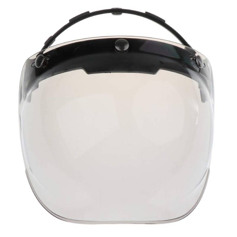 Dolity 1 Stück 3-Snap Bubble Windschild Visier Flip Up Ersatz Visier Schutzschild Blasenschild für Motorradhelme - 4 von Dolity