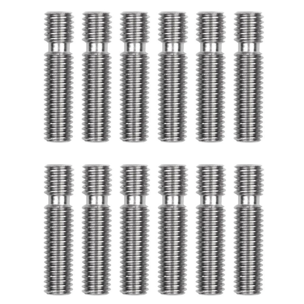 DollaTek 10Pcs Barrel Edelstahl M6x26mm Düse Throat für MK8 Rohr Makerbot 3D Drucker 1.75mm Extruder Hot End von DollaTek