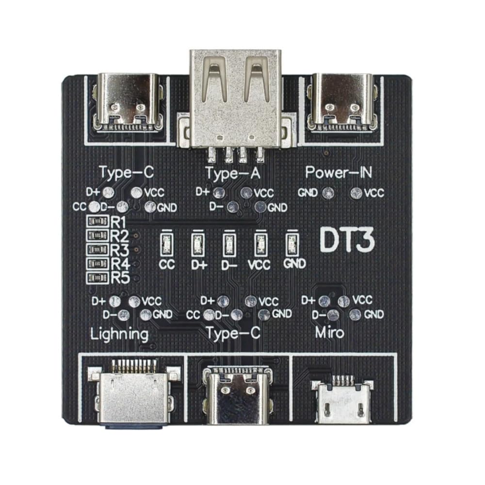 DollaTek 2PCS Multifunktions-USB-Datenkabeltester zur schnellen Erkennung des DT3-USB-Datenkabeltesters, schnelles Detektorwerkzeug, Leiterplatte für Micro Typ C DollaTek 2PCS Multifunktions-USB-Datenkabeltester zur schnellen Erkennung des DT3-USB-Datenkabeltesters, schnelles Detektorwerkzeug, Leiterplatte für Micro Typ C von DollaTek