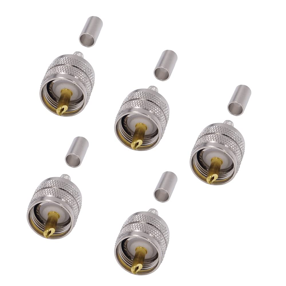DollaTek 5 STÜCKE RG58 Koaxialkabelstecker UHF J-3 SL16 PL259 Stecker RG58 RG142 RG400 LMR195 Alle Kupferstecker DollaTek 5 STÜCKE RG58 Koaxialkabelstecker UHF J-3 SL16 PL259 Stecker RG58 RG142 RG400 LMR195 Alle Kupferstecker von DollaTek