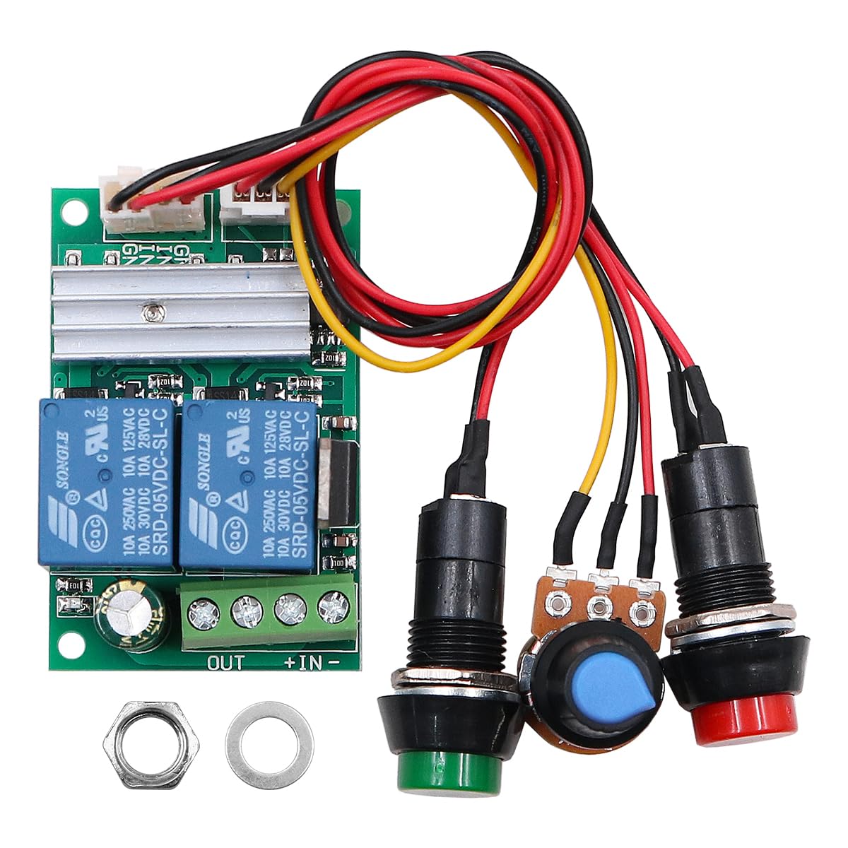 DollaTek 6V 12V 24V DC 3A DC-Motordrehzahlregler PWM-Geschwindigkeit einstellbarer Umkehrschalter DC-Motortreiber Umkehrung DollaTek 6V 12V 24V DC 3A DC-Motordrehzahlregler PWM-Geschwindigkeit einstellbarer Umkehrschalter DC-Motortreiber Umkehrung von DollaTek