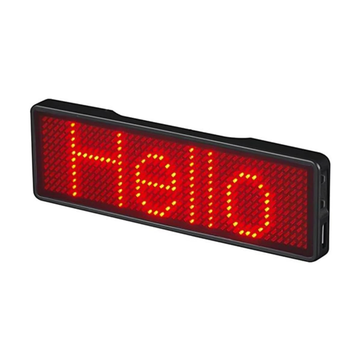 DollaTek Kabellose, wiederaufladbare LED-Namensschildkarte, DIY, programmierbare, scrollende Nachrichtentafel, Mini-LED-Display für Einkaufszentren, Partys, Hotels – Rot DollaTek Kabellose, wiederaufladbare LED-Namensschildkarte, DIY, programmierbare, scrollende Nachrichtentafel, Mini-LED-Display für Einkaufszentren, Partys, Hotels – Rot von DollaTek
