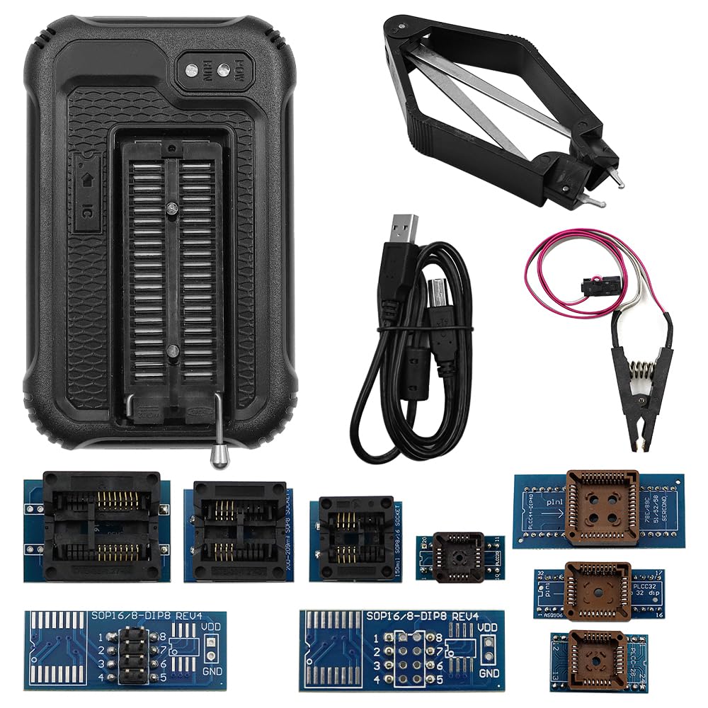 DollaTek T48 Mini Pro Universal USB Programmierer mit 10 Adaptern unterstützt 31000 ICs für SPI/Nor/NAND Flash/EMMC/IC Tester TL866CS TL866II Plus Ersatz BIOS MCU EEPROM AVR PIC DollaTek T48 Mini Pro Universal USB Programmierer mit 10 Adaptern unterstützt 31000 ICs für SPI/Nor/NAND Flash/EMMC/IC Tester TL866CS TL866II Plus Ersatz BIOS MCU EEPROM AVR PIC von DollaTek