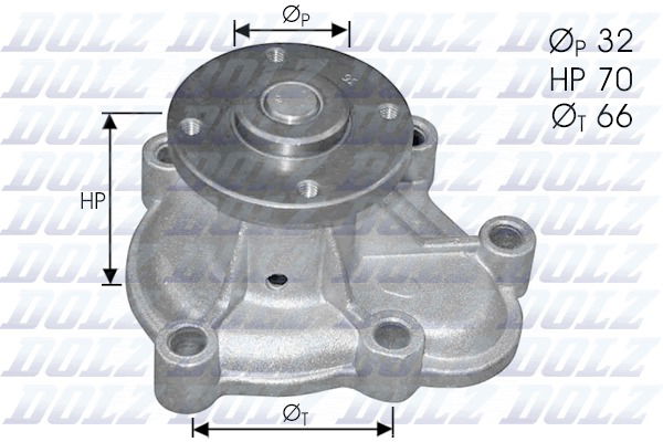 Wasserpumpe, Motorkühlung Dolz O130 von Dolz