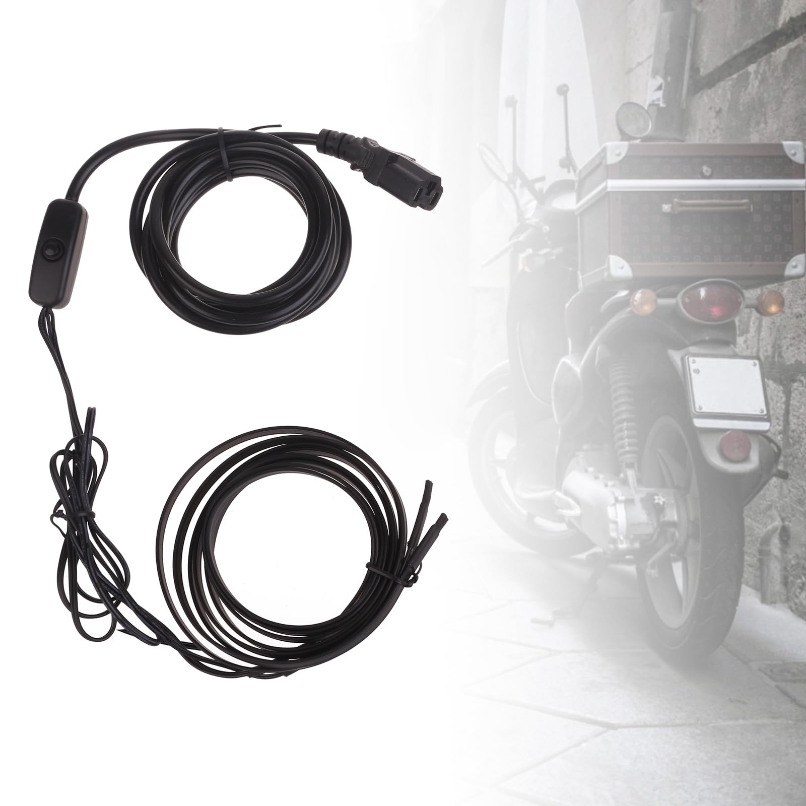 Domasvmd Beheizte Griffe für Wintermotorräder, ATV, Roller, Lenkerwärmer, Ärmel mit Schalter zur Temperaturregelung, ATV, beheizte Lenkergriffe und Daumenwärmer Domasvmd Beheizte Griffe für Wintermotorräder, ATV, Roller, Lenkerwärmer, Ärmel mit Schalter zur Temperaturregelung, ATV, beheizte Lenkergriffe und Daumenwärmer von Domasvmd