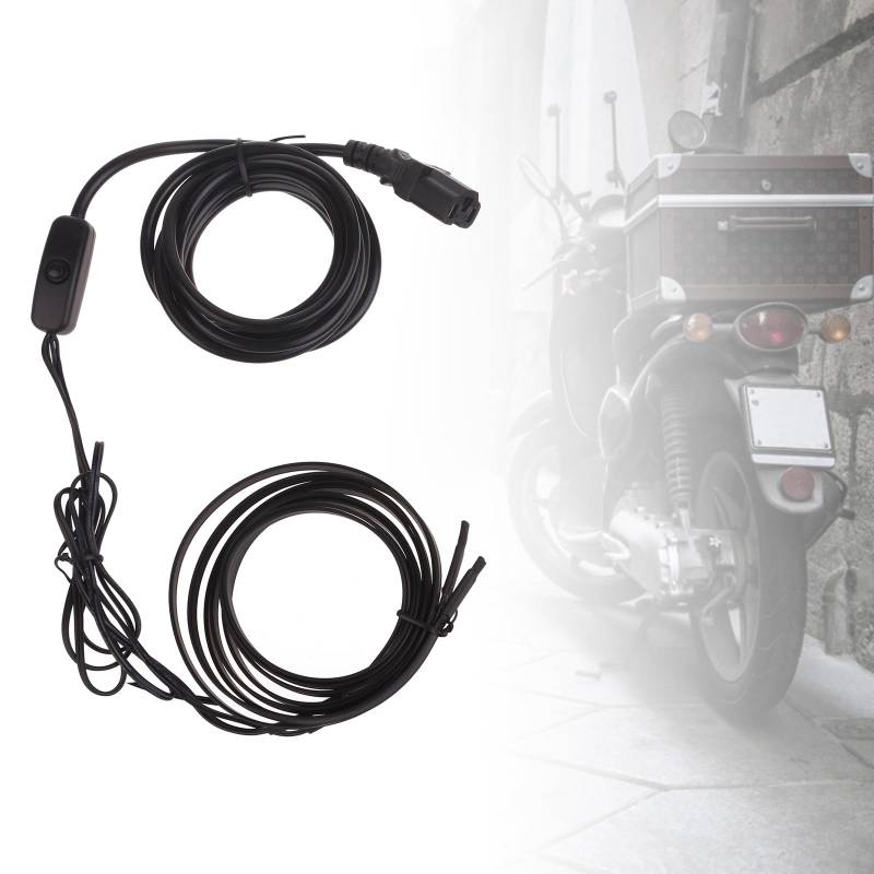 Domasvmd Beheizte Griffe für Wintermotorräder, ATV, Roller, Lenkerwärmer, Ärmel mit Schalter zur Temperaturregelung, ATV, beheizte Lenkergriffe und Daumenwärmer von Domasvmd