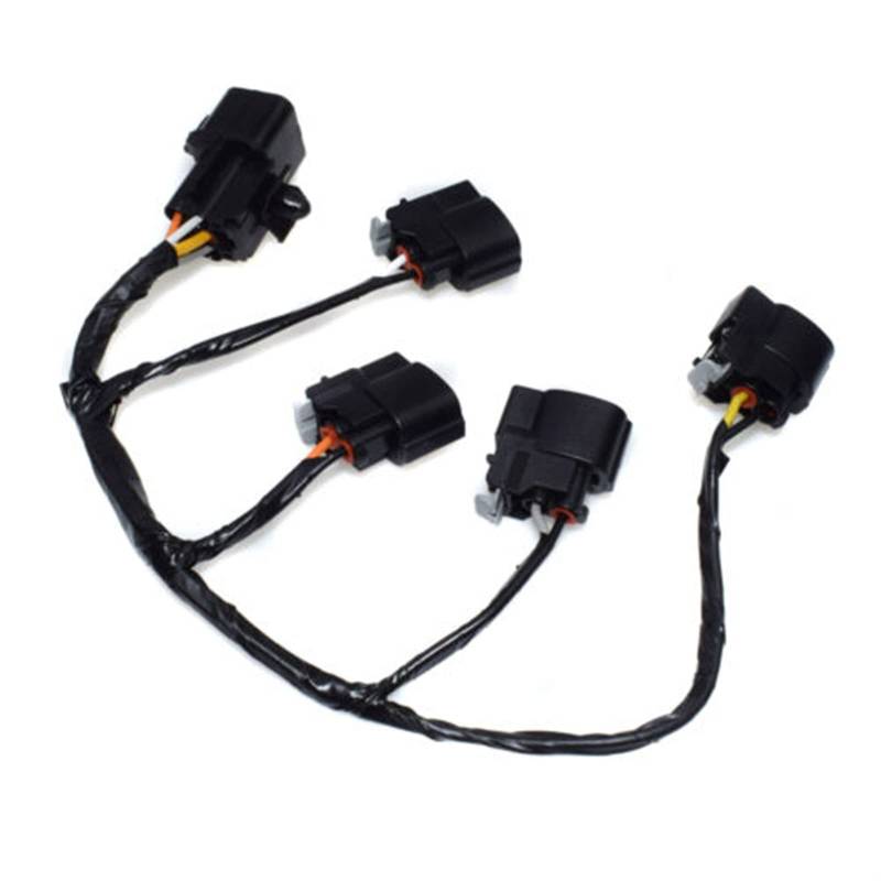 Domasvmd Spulenverkabelungs-Verlängerungskabelsystem 273502B000 MR578861 MR578862 geeignet für Hyundai-Veloster 1,6 l Automobil-Ersatzspulenstecker Set Kabelbaum Halterung Stecker von Domasvmd