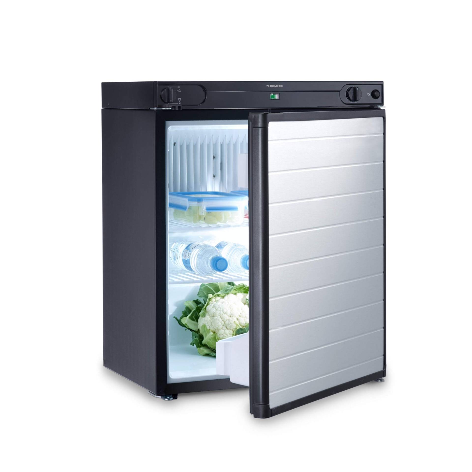 DOMETIC RF 60 Mini-Kühlschrank, 30 mbar, 61 L, Lautloser Freistehender Absorber-Kühlschrank für Camping, Wohnwagen und Reisemobil für D, A, CH von DOMETIC