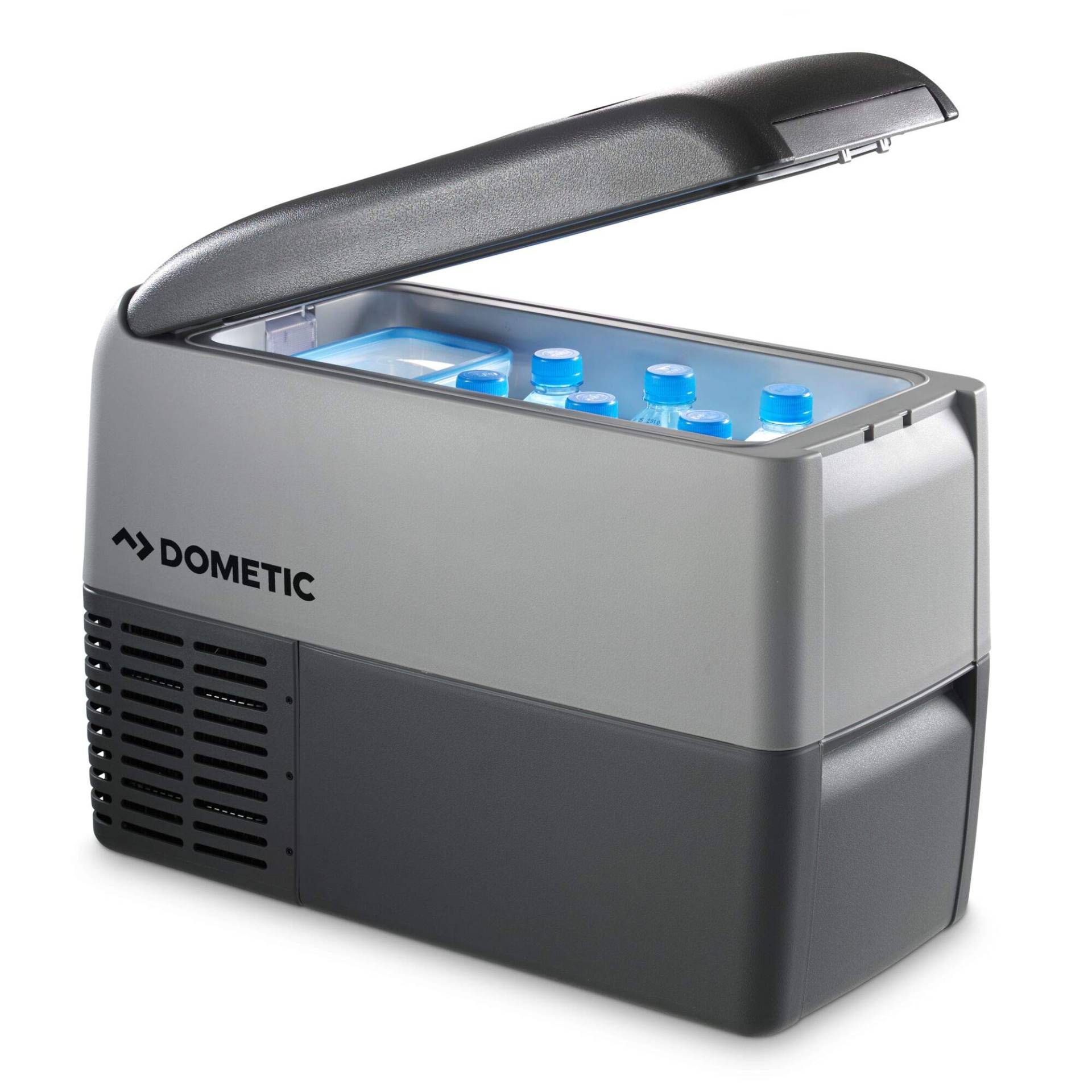 Dometic CoolFreeze CDF 26, tragbare elektrische Kompressor-Kühlbox/Gefrierbox, 21 Liter, 12/24 V für Auto, Lkw oder Boot mit Batteriewächter, Grey von DOMETIC