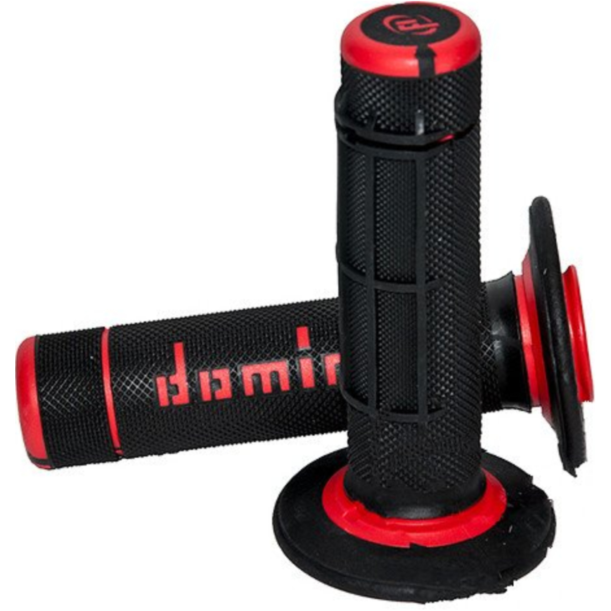 Domino a02041c4240a7-1 lenkergriffe griffgummi rot/schwarz von Domino