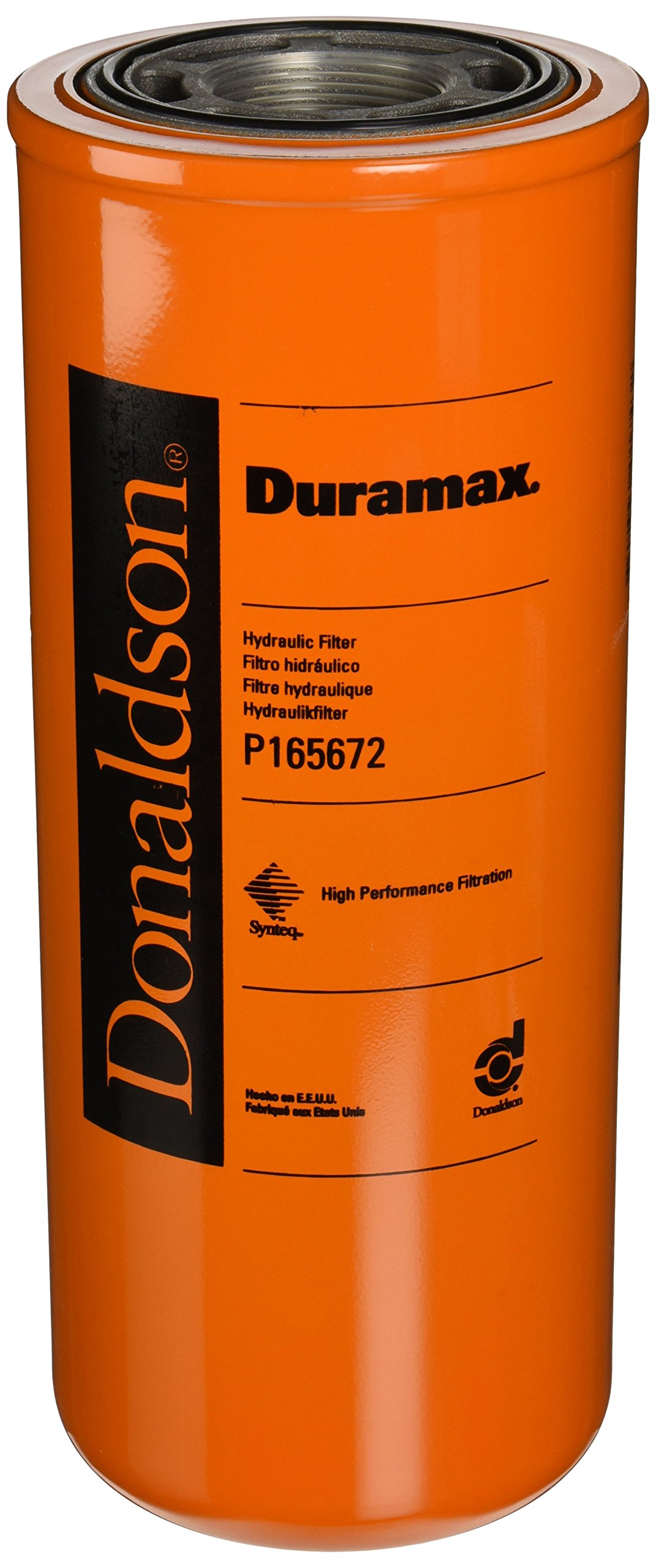 Donaldson P165672 Duramax Hydraulischer Filter, Spin-On, Durchmesser 121 mm, Länge 295,4 mm von Donaldson