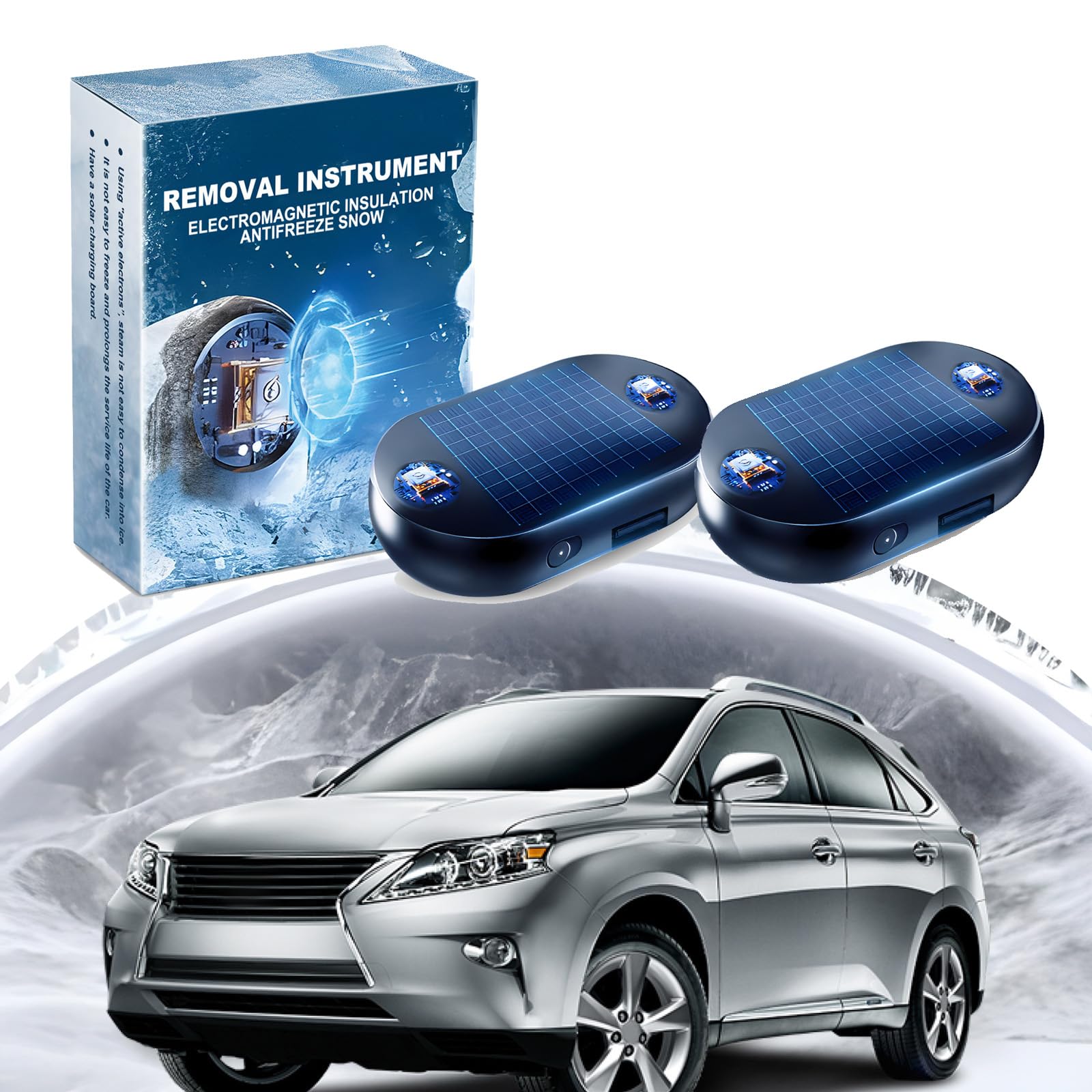 Auto-Interferenz-Anti-Frost-Gerät, Elektromagnetisches Frostschutzmittel zur Schneeräumung, Kinetische Molekularheizung, Elektromagnetisches Auto Schneeräumgerät für EIS, Schnee, Frost (2*Stück) Auto-Interferenz-Anti-Frost-Gerät, Elektromagnetisches Frostschutzmittel zur Schneeräumung, Kinetische Molekularheizung, Elektromagnetisches Auto Schneeräumgerät für EIS, Schnee, Frost (2*Stück) von Donubiiu
