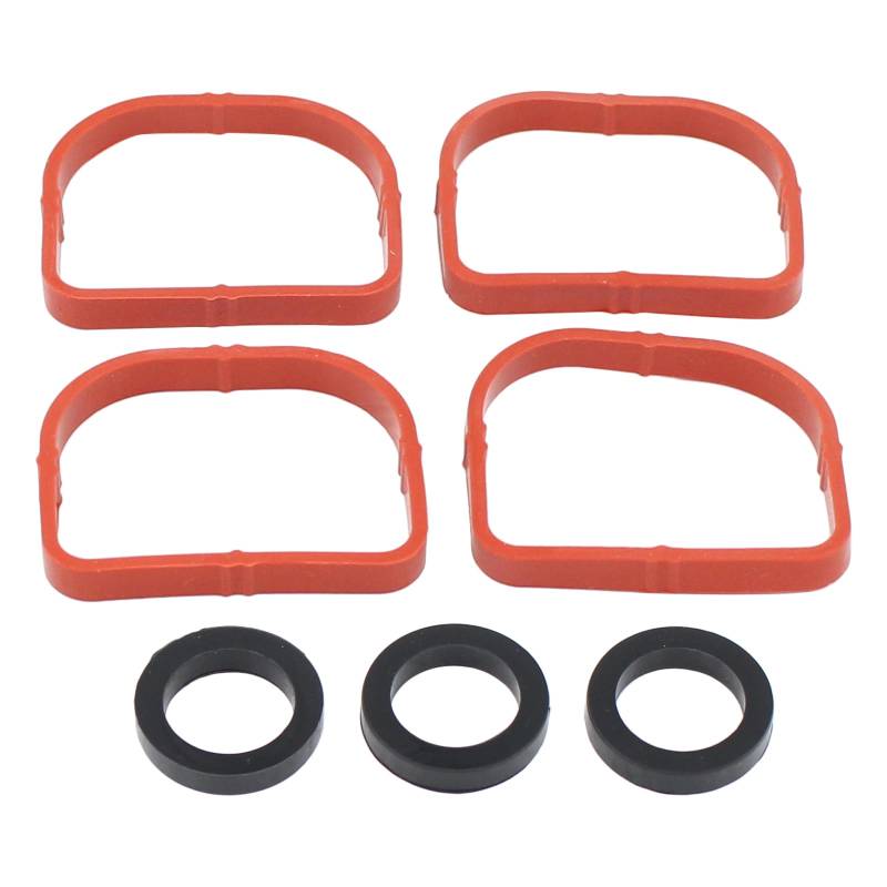 Ansaugkrümmerdichtung Dichtungssatz Ansaugkrümmer Gummidichtung Dichtung Satz für 1er E81 E87 E88 E82 Coupe 3er E46 Compact Touring 3er E90 E91 E92 E93 Cabrio 5er E60 X1 E84 X3 E83 Z4 E85 von Doo Engy