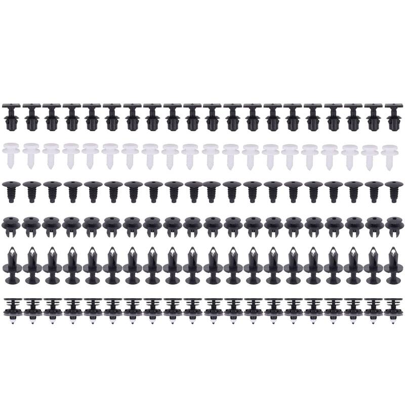 Doo Engy Auto Türverkleidungen Befestigung Clips Halter Innenverkleidung Klips für V-W Bus T4 T5 T6 Kunststoffnietclips 120 Stücke von Doo Engy