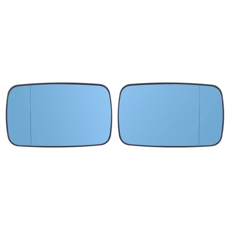 Doo Engy Spiegelglas Set für 3er E46 E39 Coupe Cabrio Links und Rechts Spiegelgläser Satz Beheizbar Blau Glas von Doo Engy