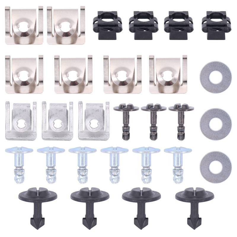 Doo Engy Unterboden Unterfahrschutz Getriebeschutz Motorschutz Spritzschutz Einbausatz Clips Schrauben Befestigungsclip Schutz Cover Halteklammern Klammer für A4 A6 A8 29 Set von Doo Engy