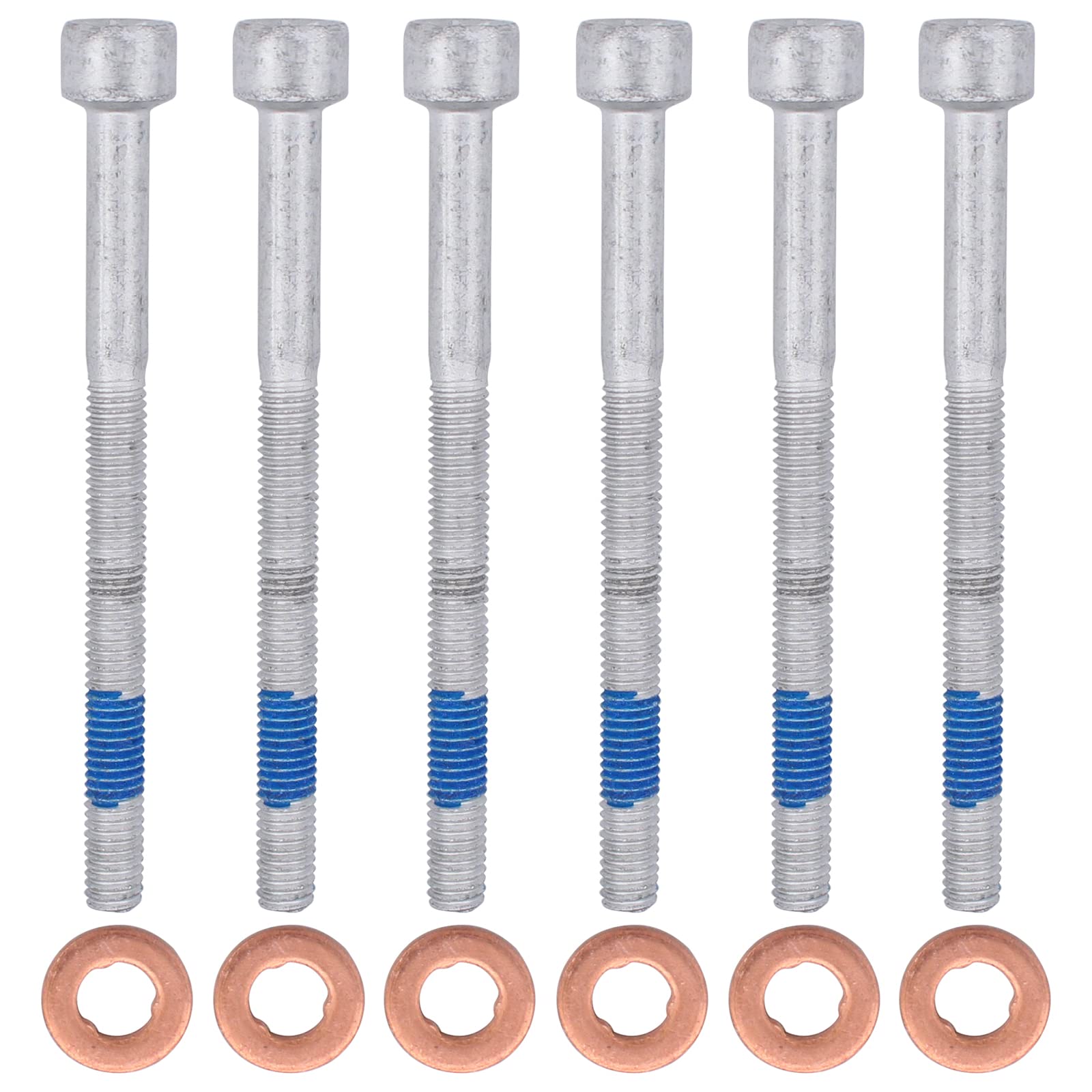 Einspritzdüse Zylinderschraube Kupfer Dichtringe Dehnschrauben Injektor Halterung für W203 W204 W169 W212 W211 W164 Sprinter W906 Vito Viano W639 Forfour 454 A B C E G M R S V GL CLC CLK CLS Klasse von Doo Engy