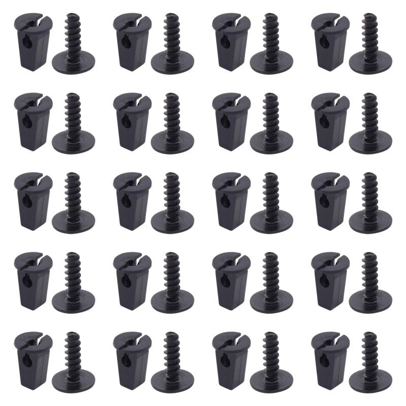 Einsteckmutter mit Torx Schrauben Klammer Radlauf Spreizmutter Schraubentülle Stoßstange Radkasten Kotflügel Befestigungsclips für Touareg 7L Golf 4 Golf 6 Ven-to A4 B5 B6 8E A4 B7 A6 C5 4B A6 4G C7 von Doo Engy
