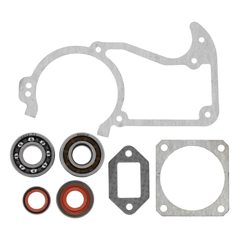 Kurbelwellenlager Dichtsatz Wellendichtringe Kurbelwellen Lager Simmerringe Öldichtungssatz Gehäusedichtung Zylinderfußdichtung Auspuffdichtung für Stihl 034 036 MS 360 MS 340 MS360 MS340 von Doo Engy